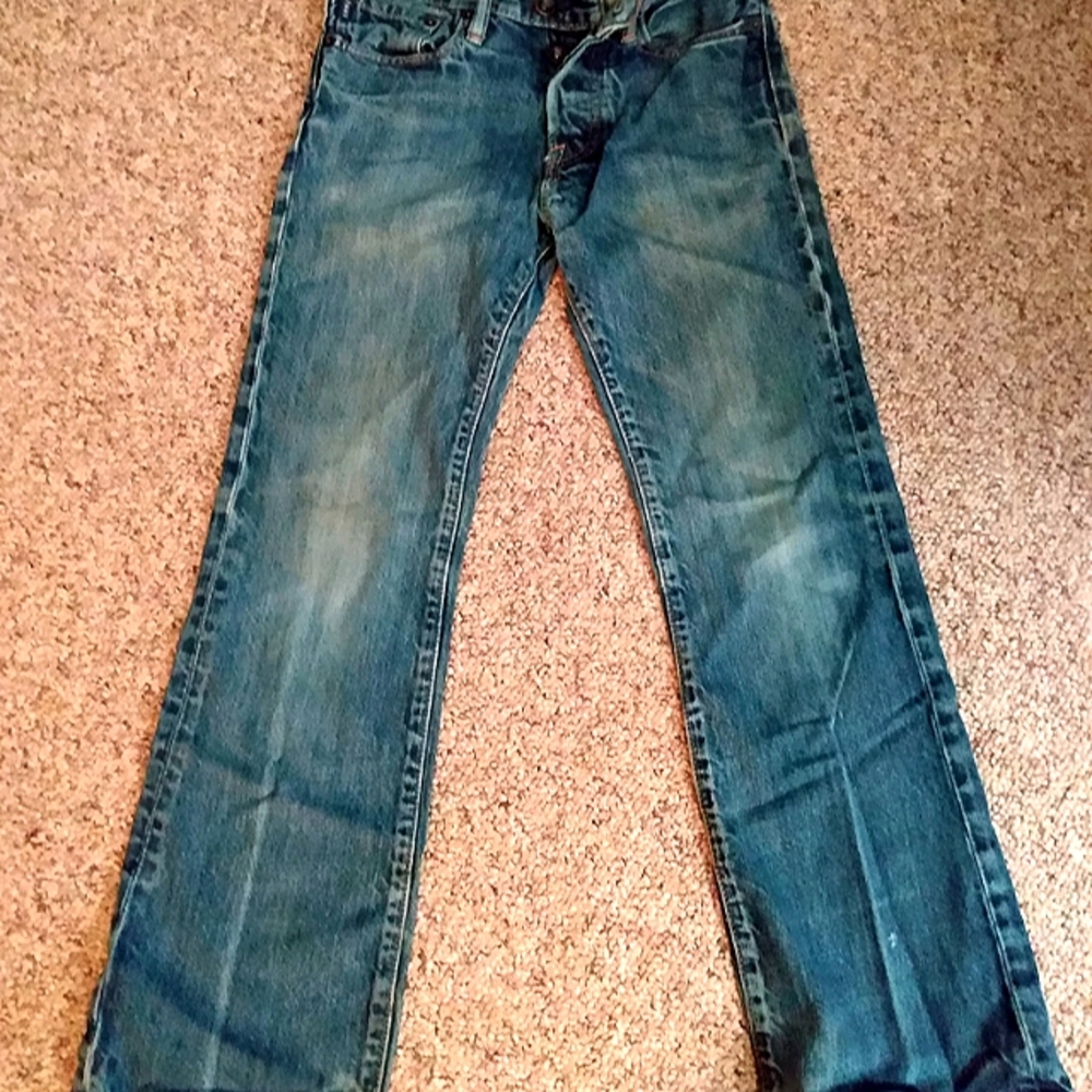 Boy's Abercrombie and Fitch jeans, button fly, size 12 slim straight